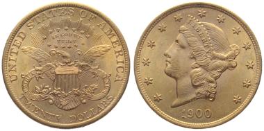USA 20 Dollar 1900 – Liberty Head Double Eagle – Philadelphia